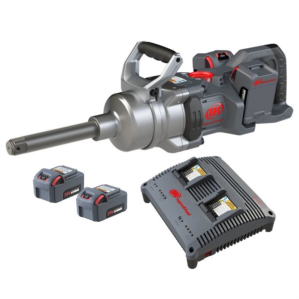 20V 1 DHandle High Torque Impact Wrench wExt 6 anvil  4battery kit